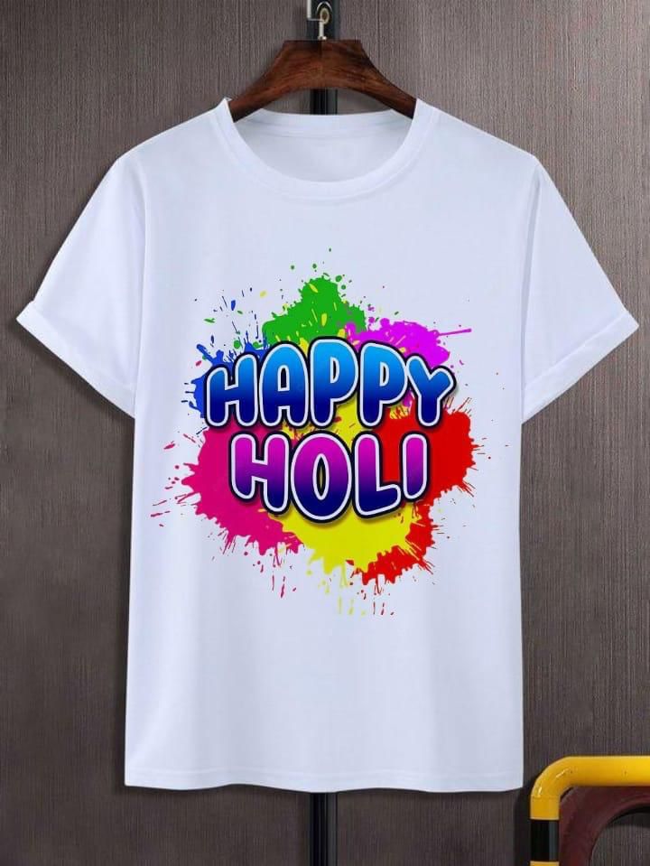 Trendy holi printed T shirt