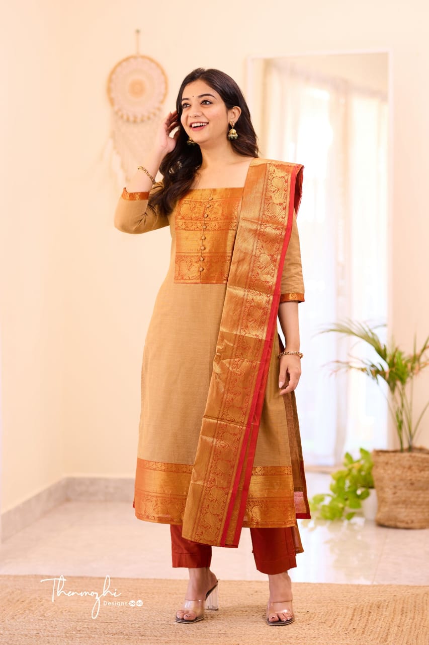 KANCHI Cotton elegant Partywear suit set