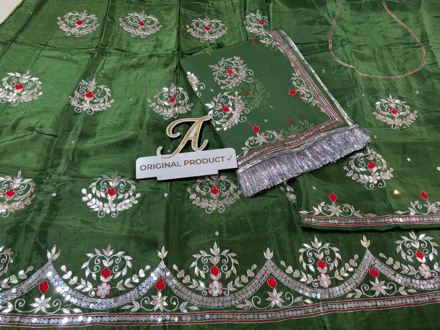 Upada crape thakurji pure odhna beautiful handwork elegant Rajputi poshak