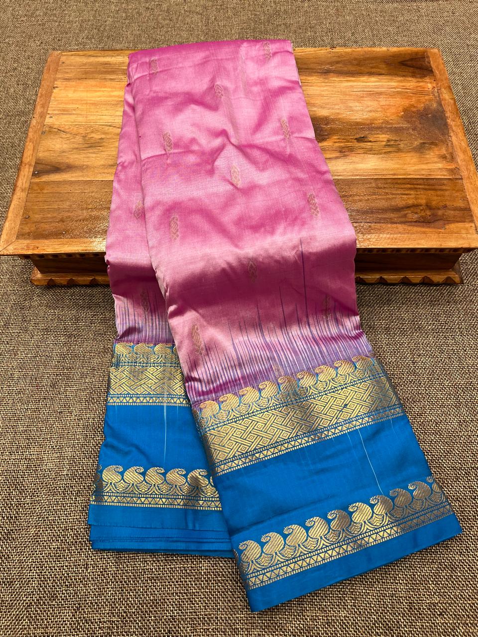 Kanjivaram pure silk paithani saree
