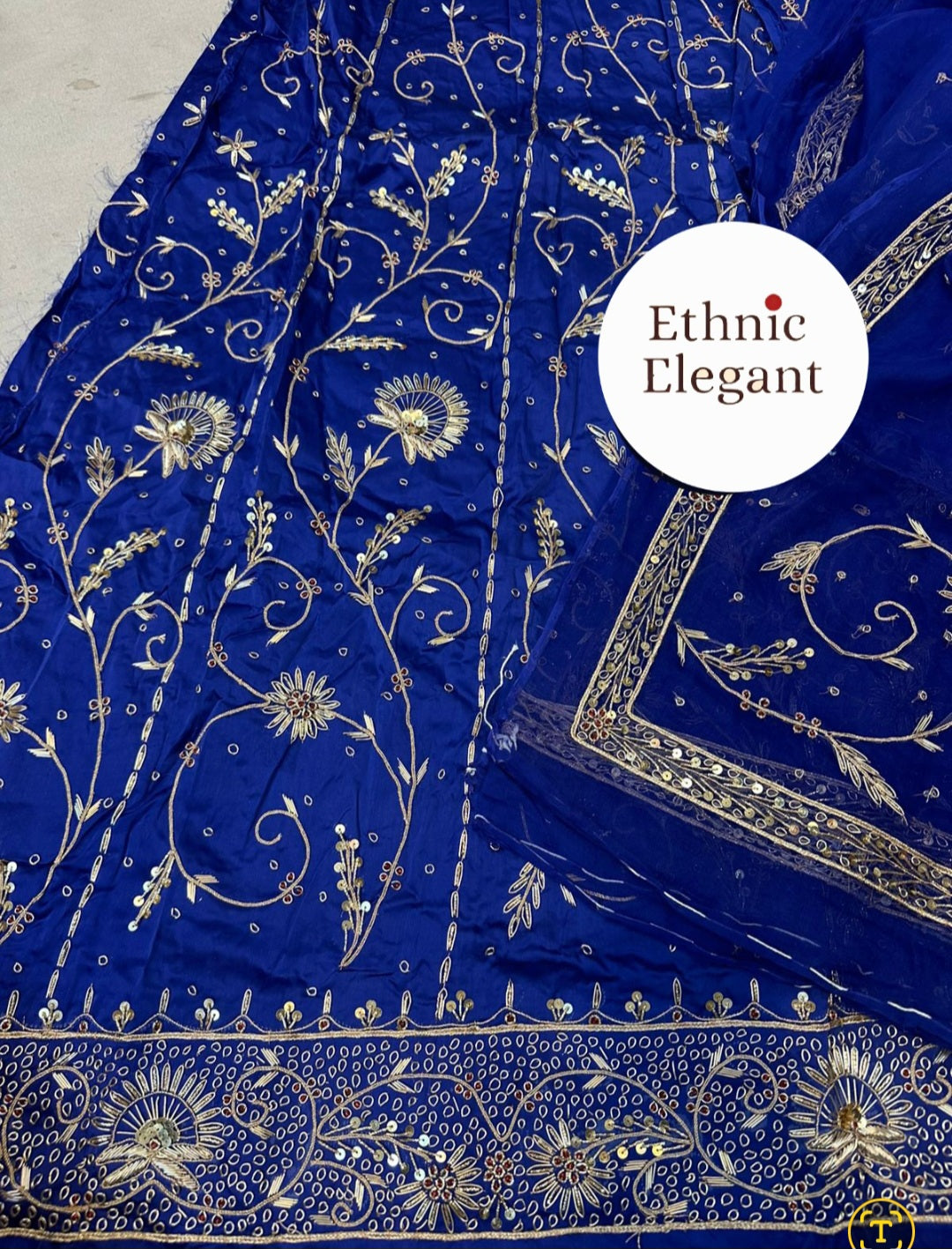 Bembar satin thakurji pure odhna heavy jardoji dabka work poshak