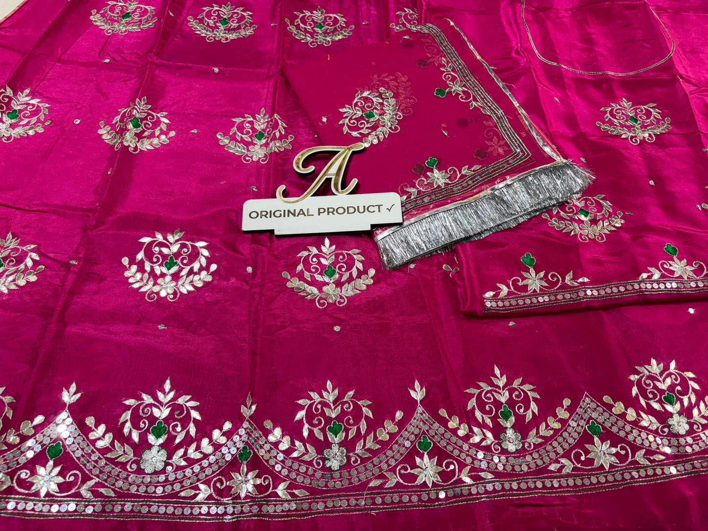 Upada crape thakurji pure odhna beautiful handwork elegant Rajputi poshak