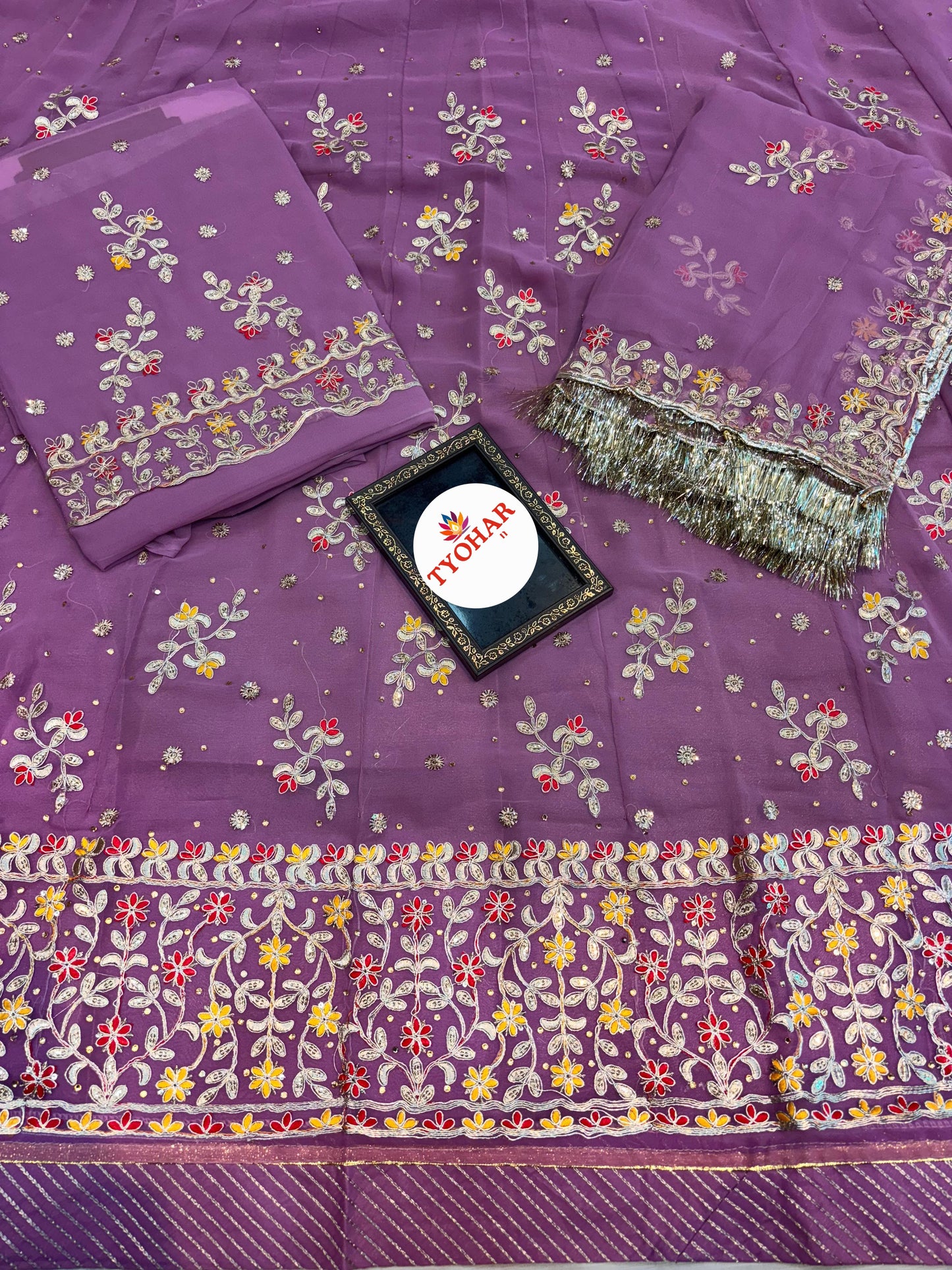 Halfpure Elegant Partywear Rajasthani Poshak | Heavy Boutique Collection (code:mk)