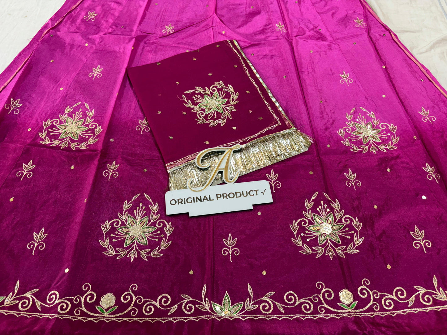 Upada crape thakurji pure odhna aari taari boutique Rajputi poshak