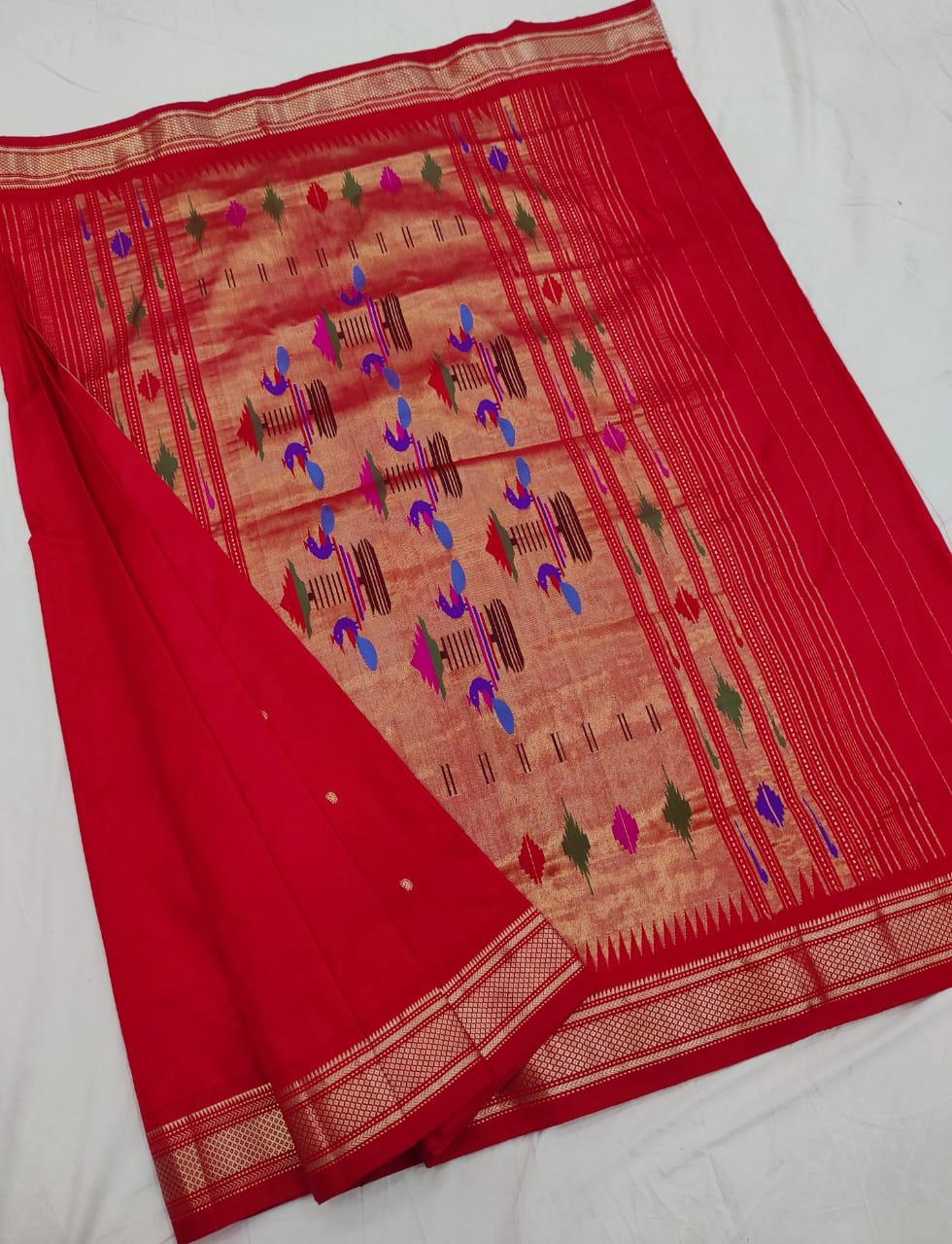 Traditional Yeola Paithani pure silk saree