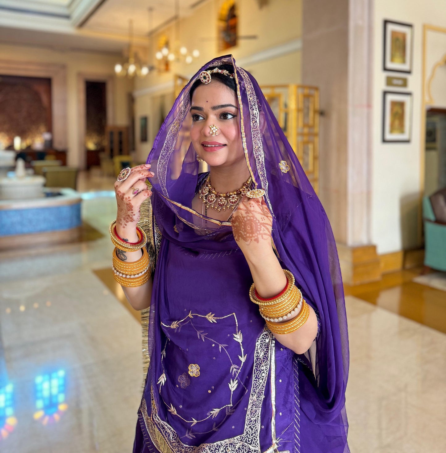 Elegant Partywear Rajasthani poshak