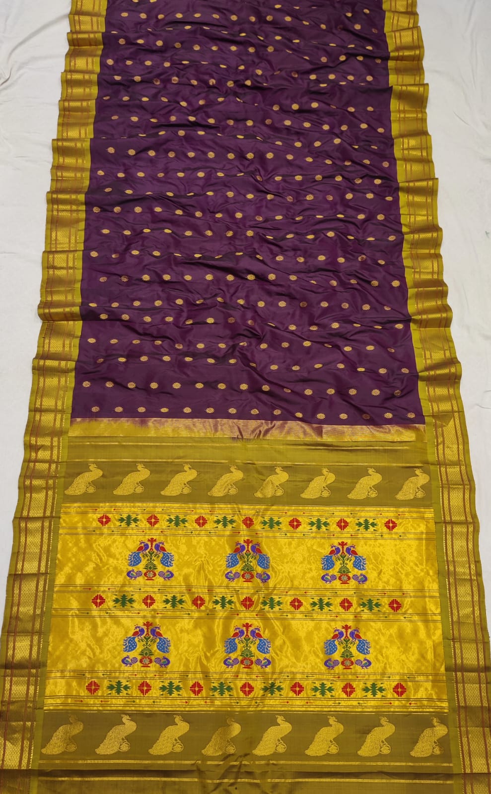 Handloom Maharni Paithani Pure Silk  saree