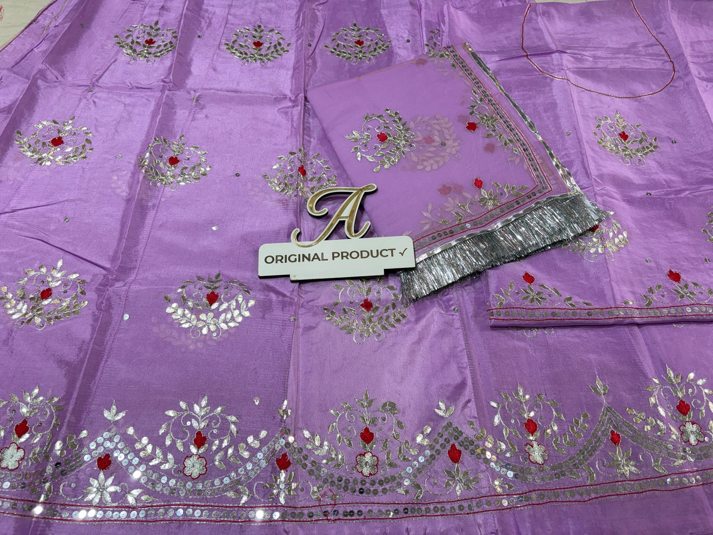 Upada crape thakurji pure odhna beautiful handwork elegant Rajputi poshak