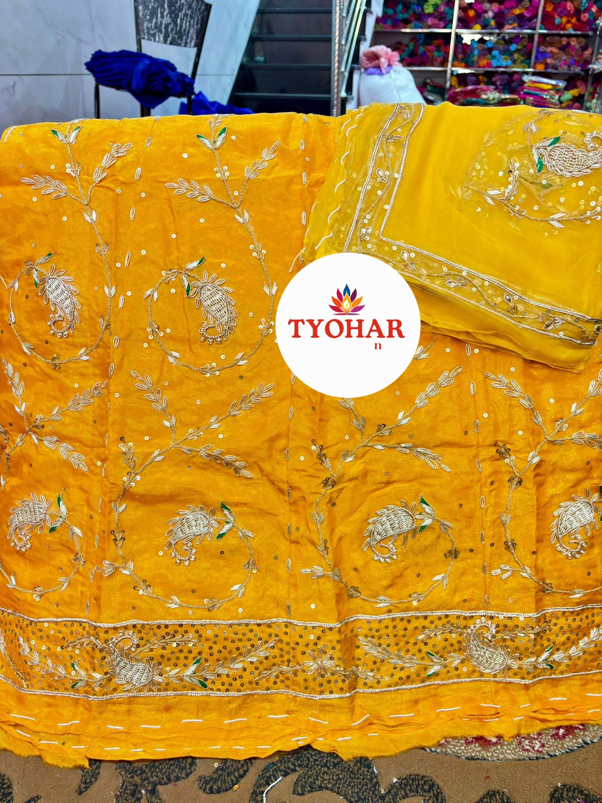 Beautiful boutique designer heavy designer poshak