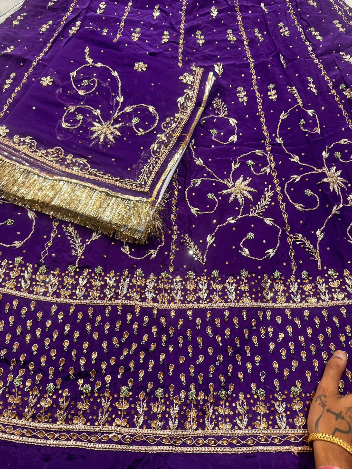 Elegant designer royal Rajasthani poshak