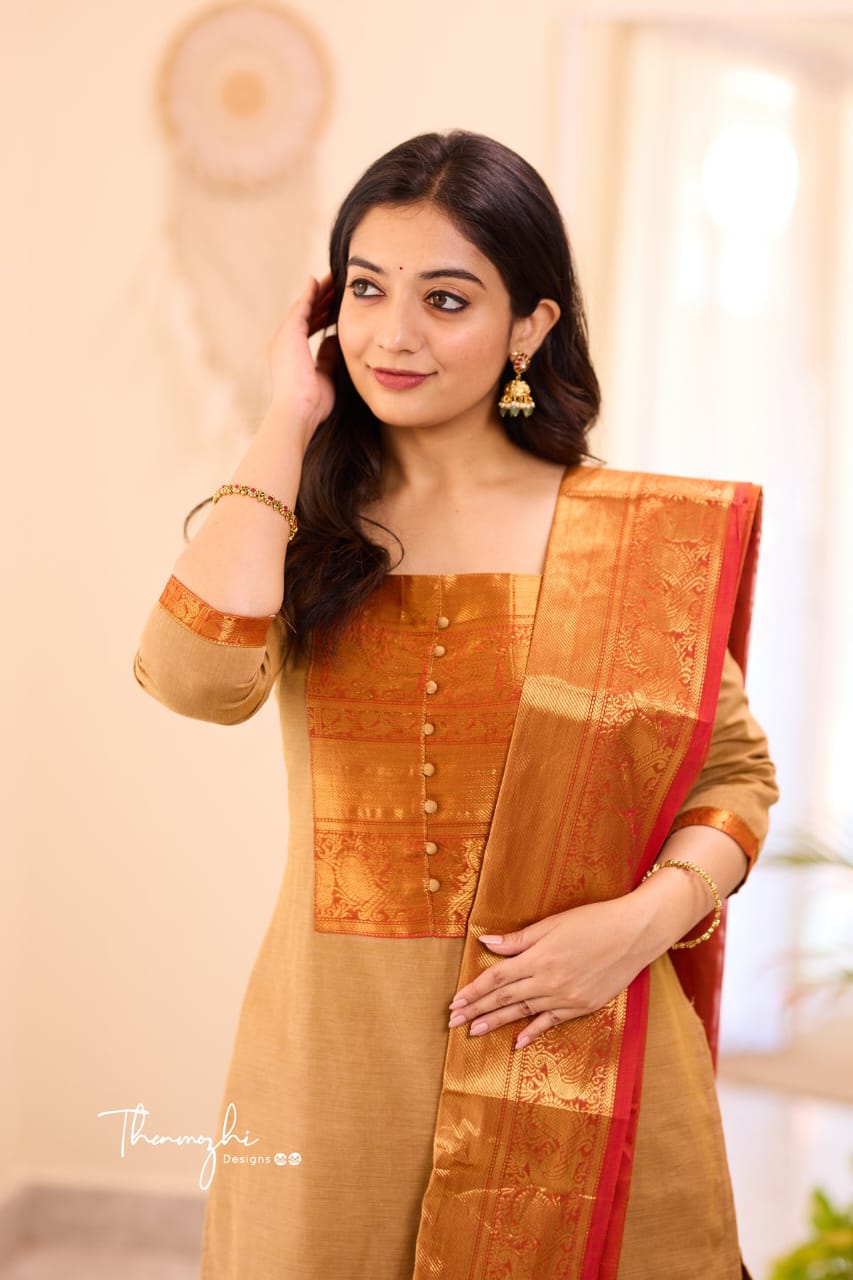 KANCHI Cotton elegant Partywear suit set