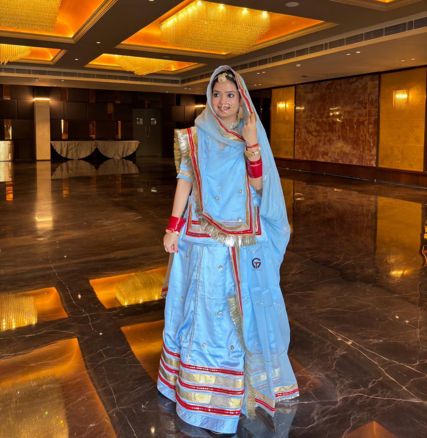 Royal Rajwadi look poshak