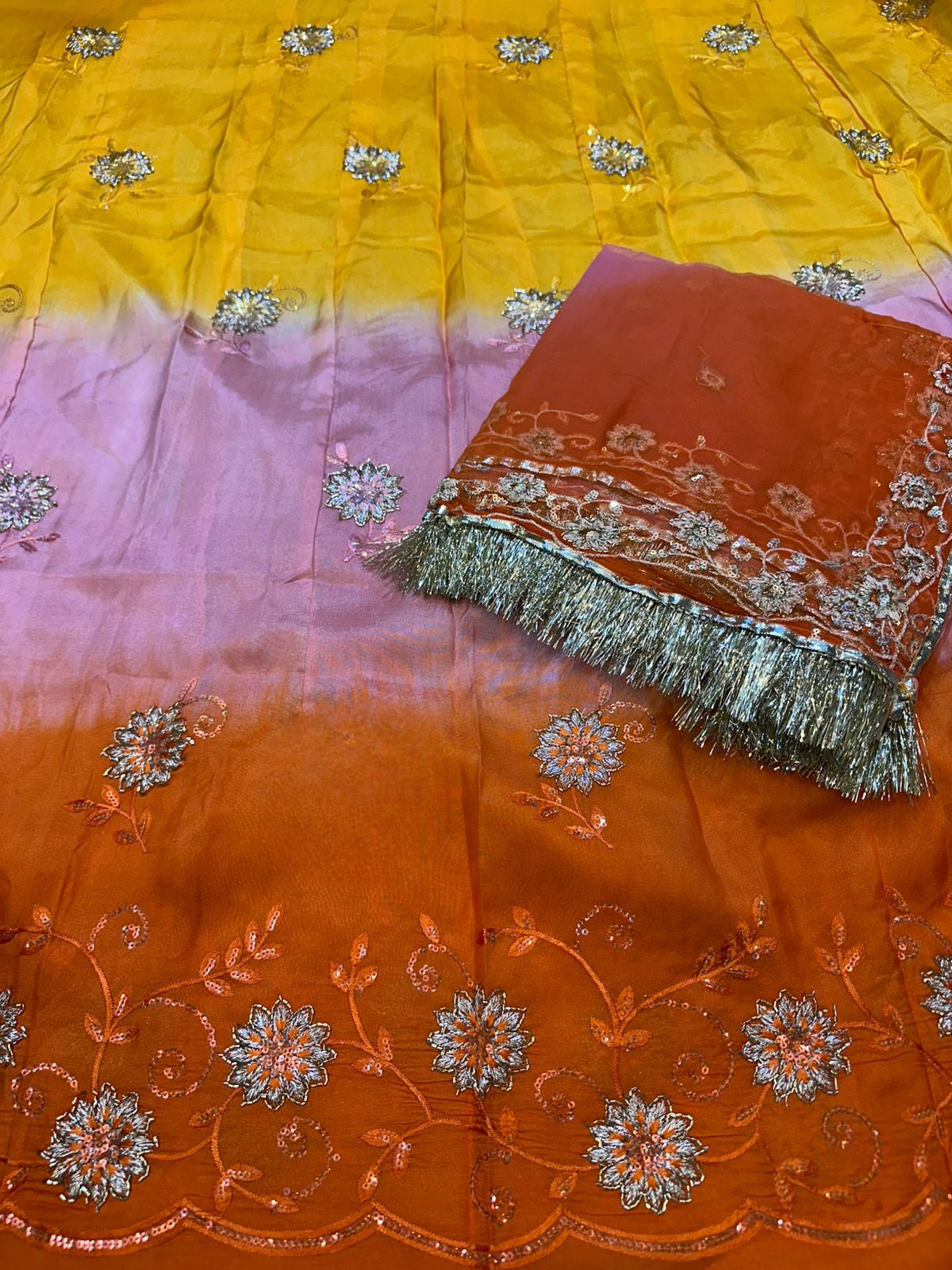 Heavy upada  poshak thakurji pure odhna Elegant Rajputi poshak