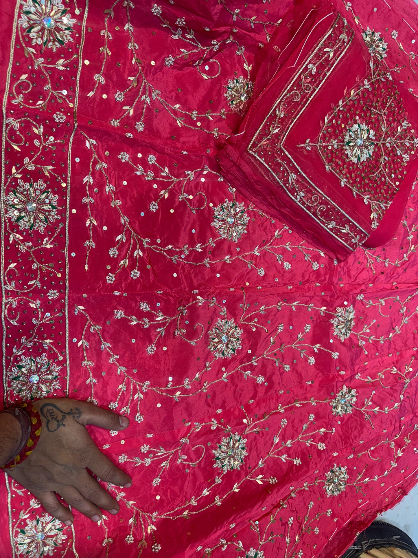 Beautiful handwork royal Rajasthani poshak