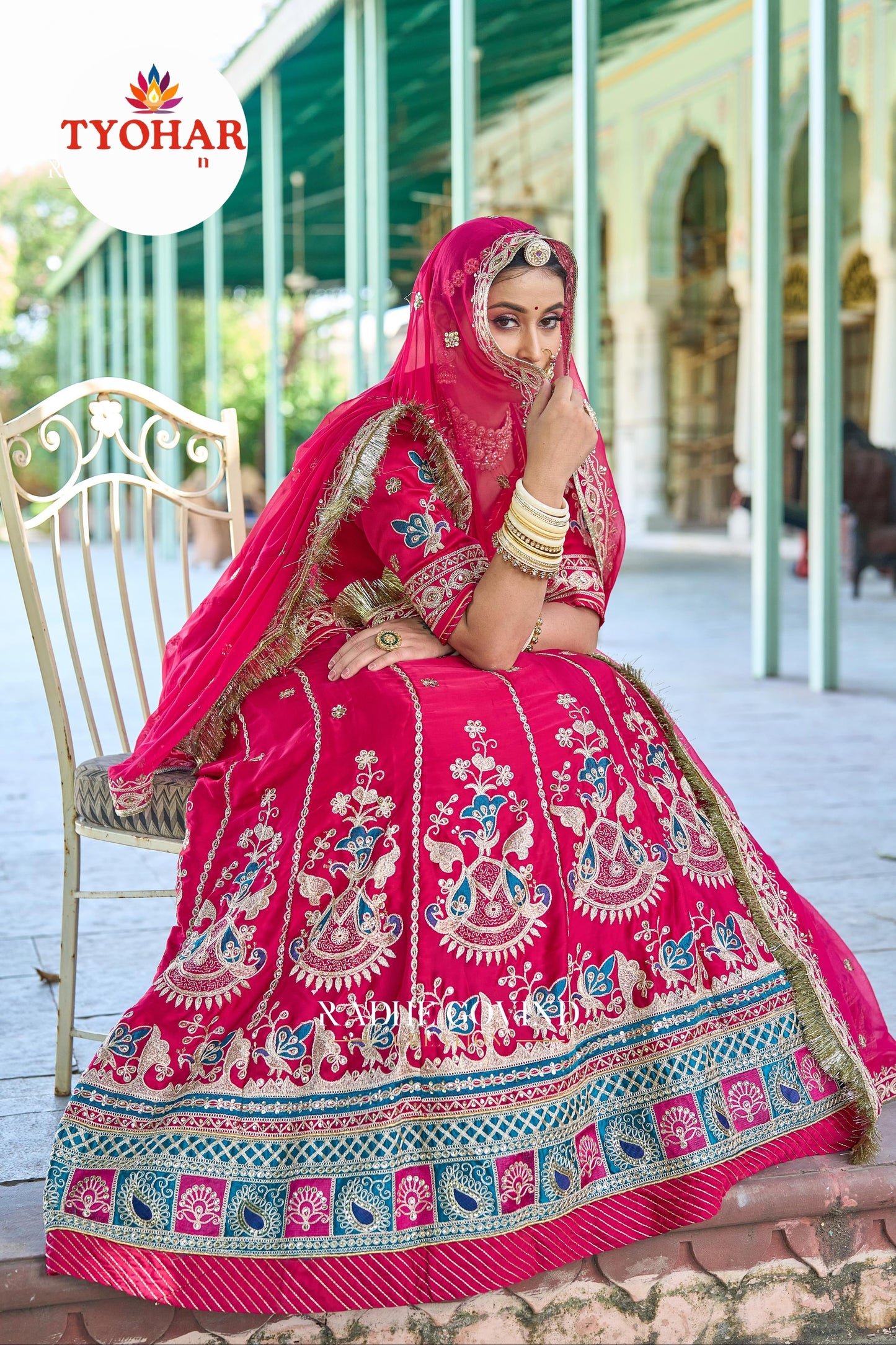 Elegant Partywear Rajasthani poshak