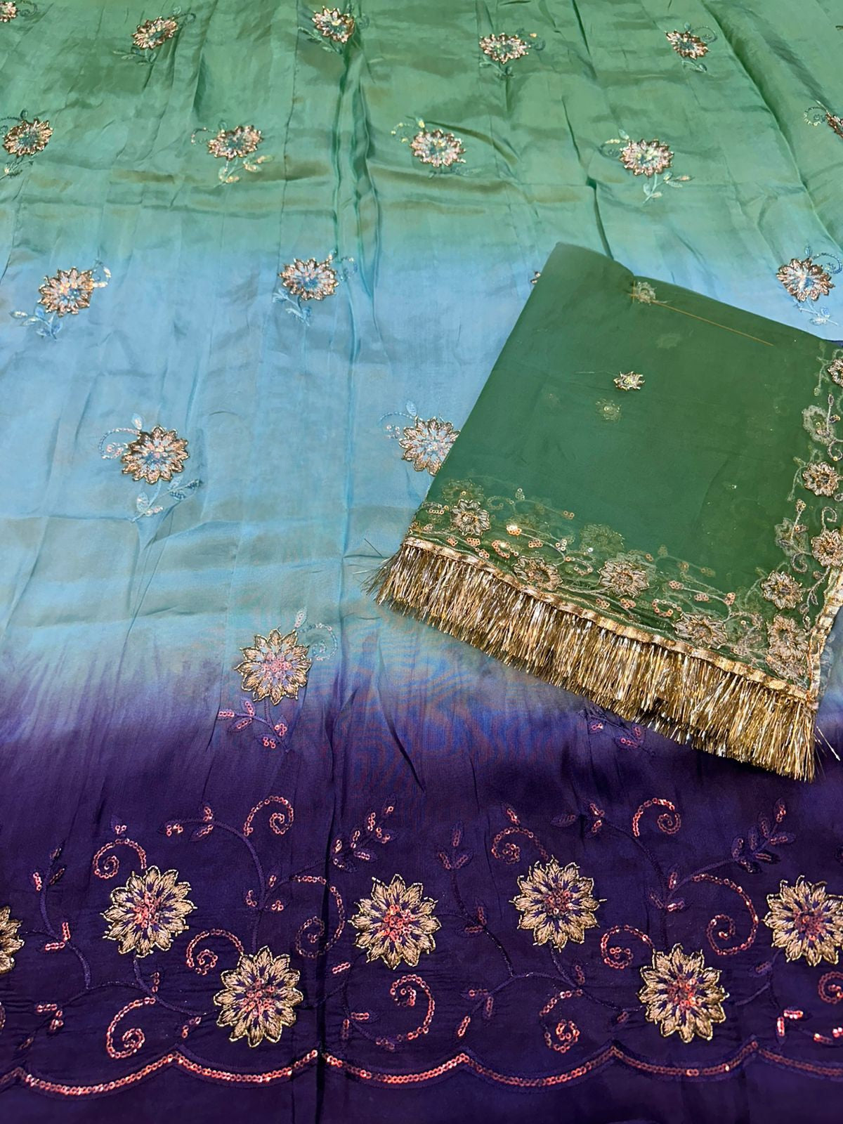 Heavy upada  poshak thakurji pure odhna Elegant Rajputi poshak