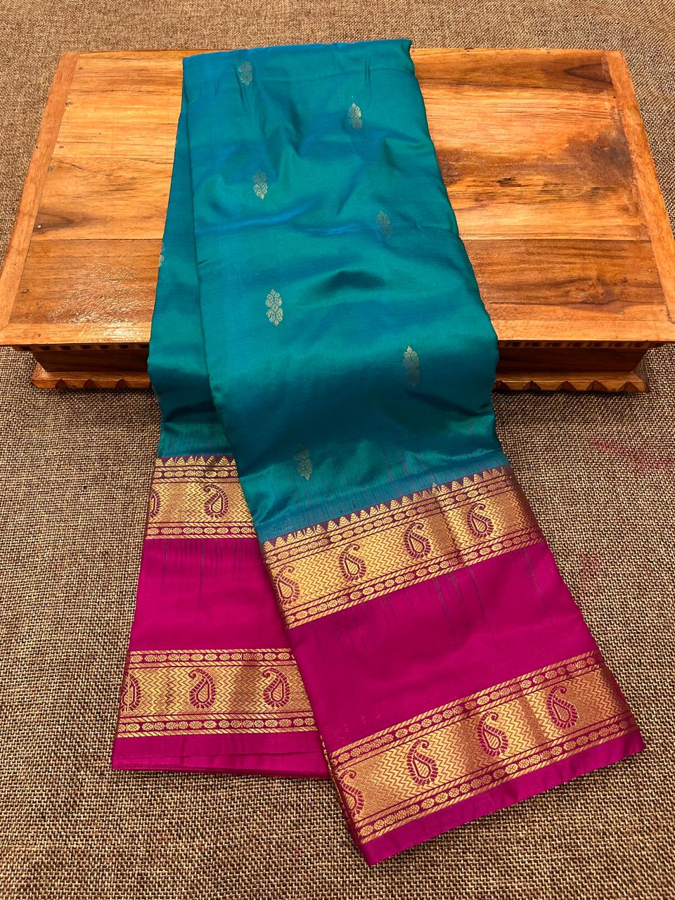 Kanjivaram pure silk paithani saree