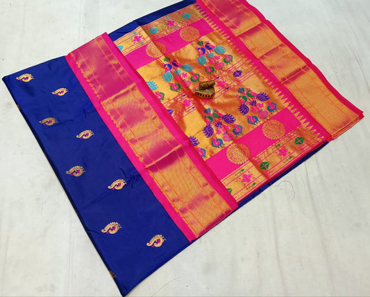 Pure paithani silk saree silk mark certified