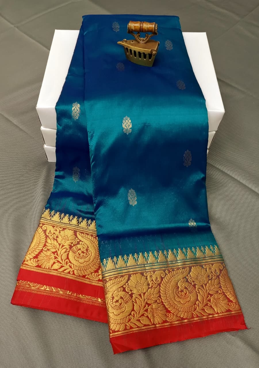 Kohinoor kanjivaram pure silk paithani Saree