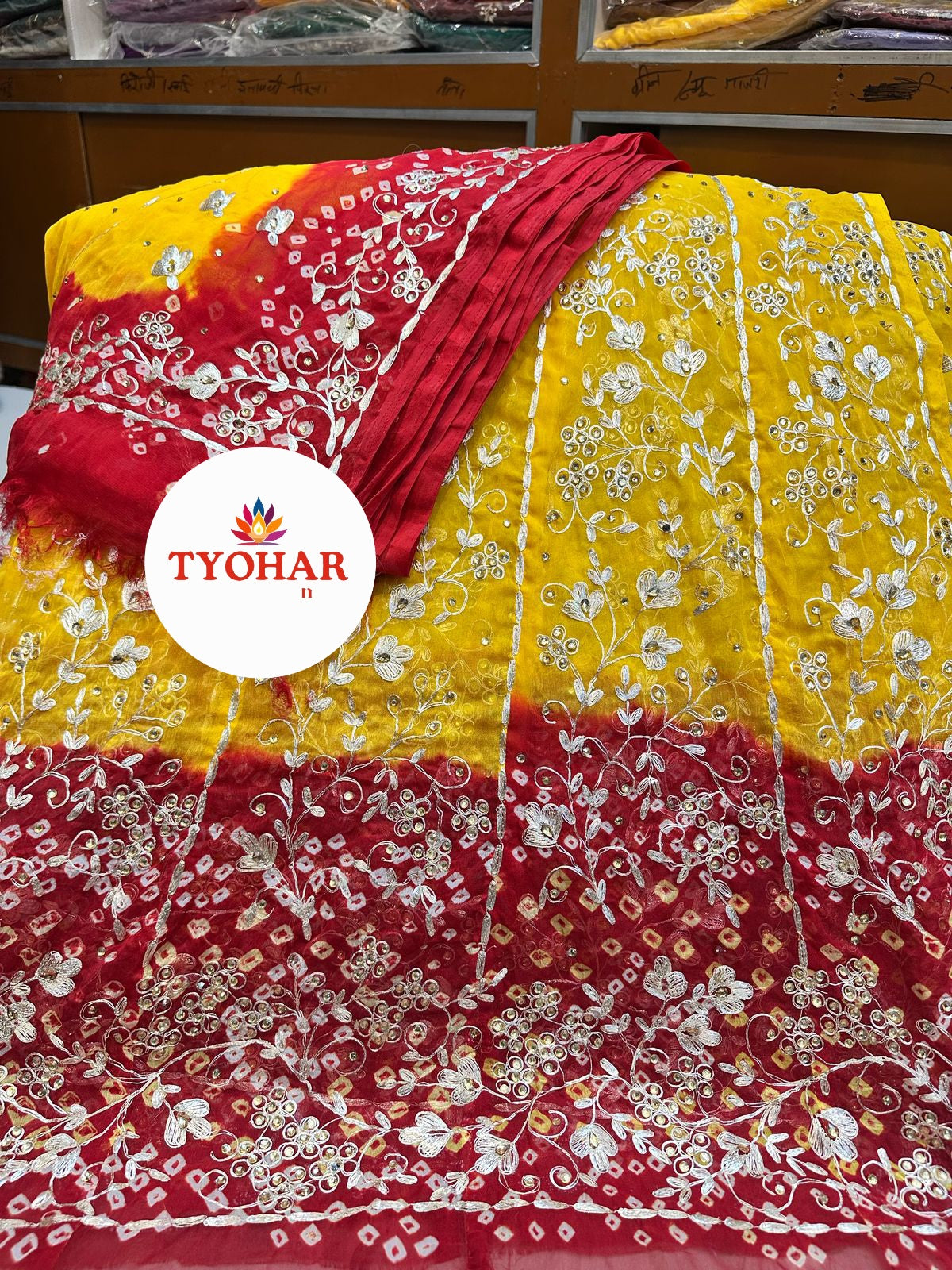 Humrai pure pitan zari handwork Rajasthani poshak