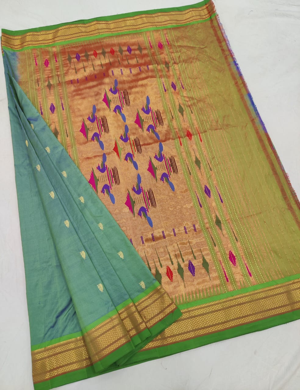 Traditional Yeola pure silk paithani Saree