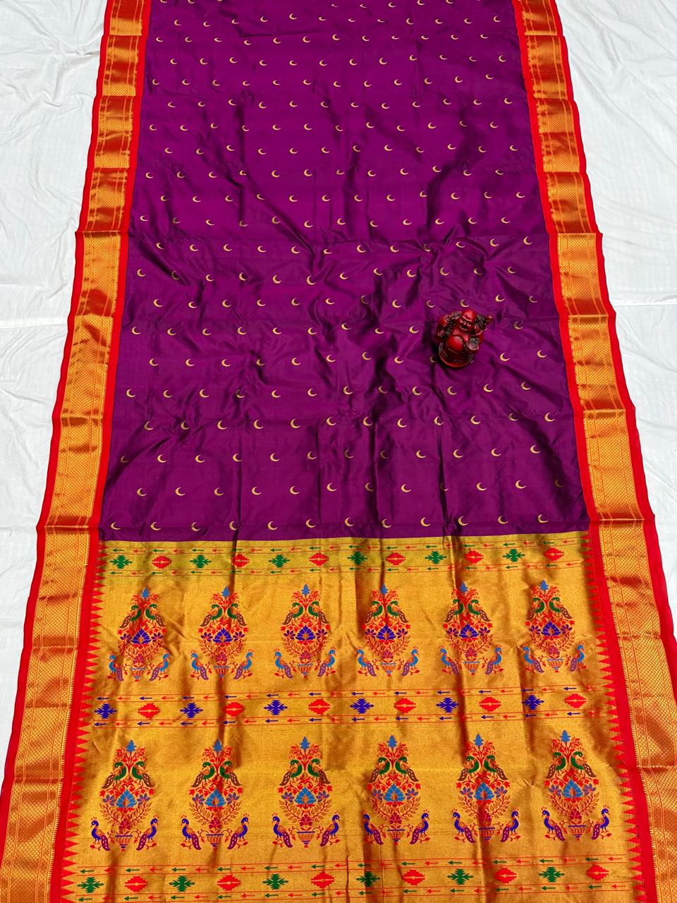 Chandrakor pure silk paithani Saree