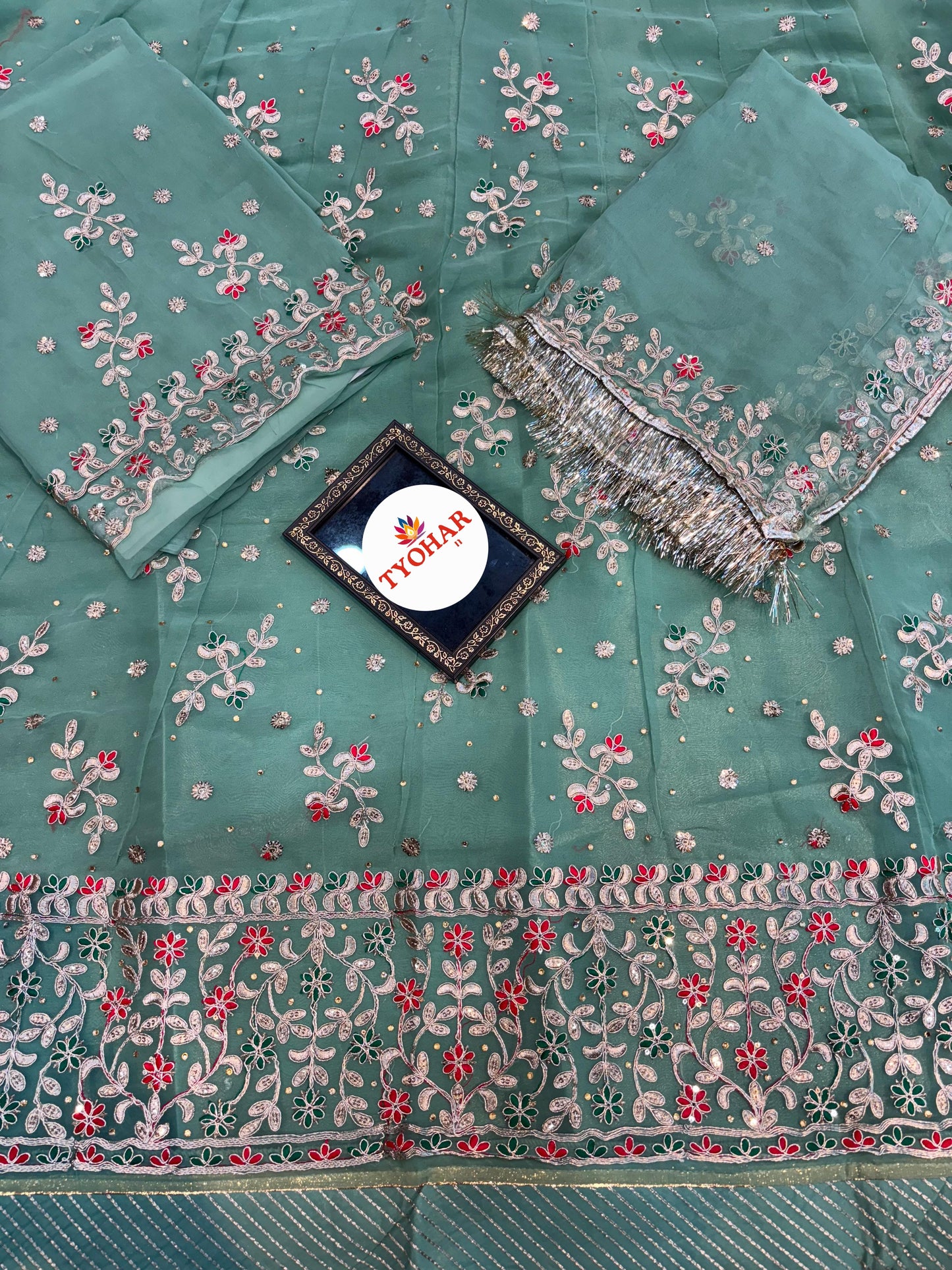 Halfpure Elegant Partywear Rajasthani Poshak | Heavy Boutique Collection (code:mk)