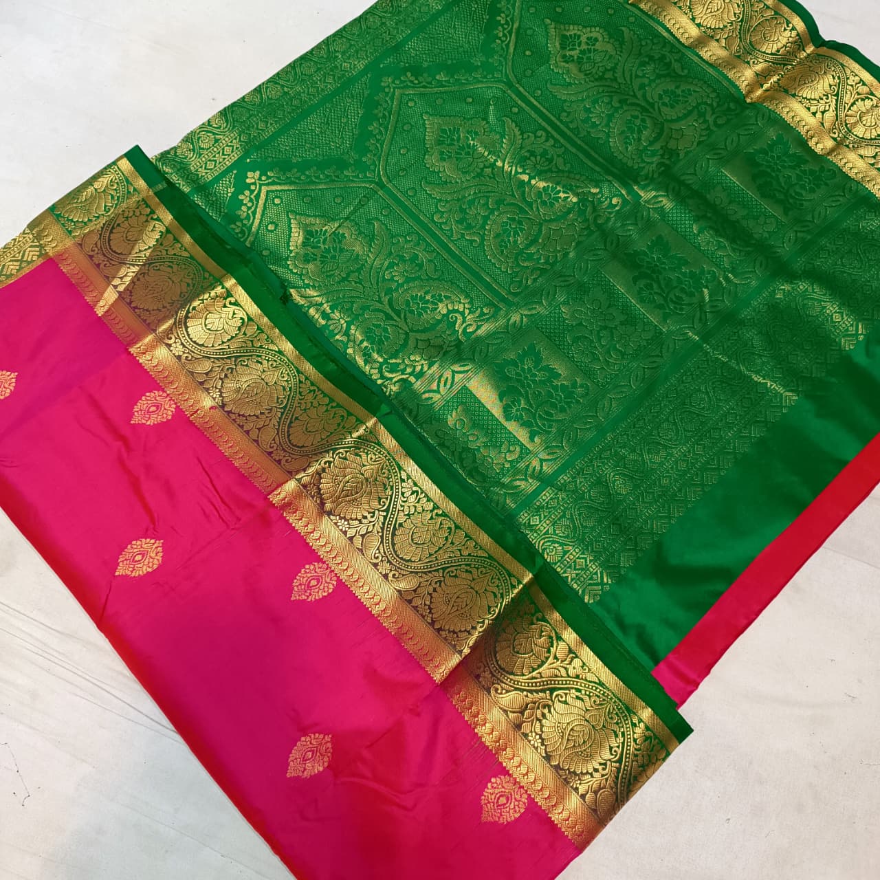 Kohinoor kanjivaram pure silk paithani Saree