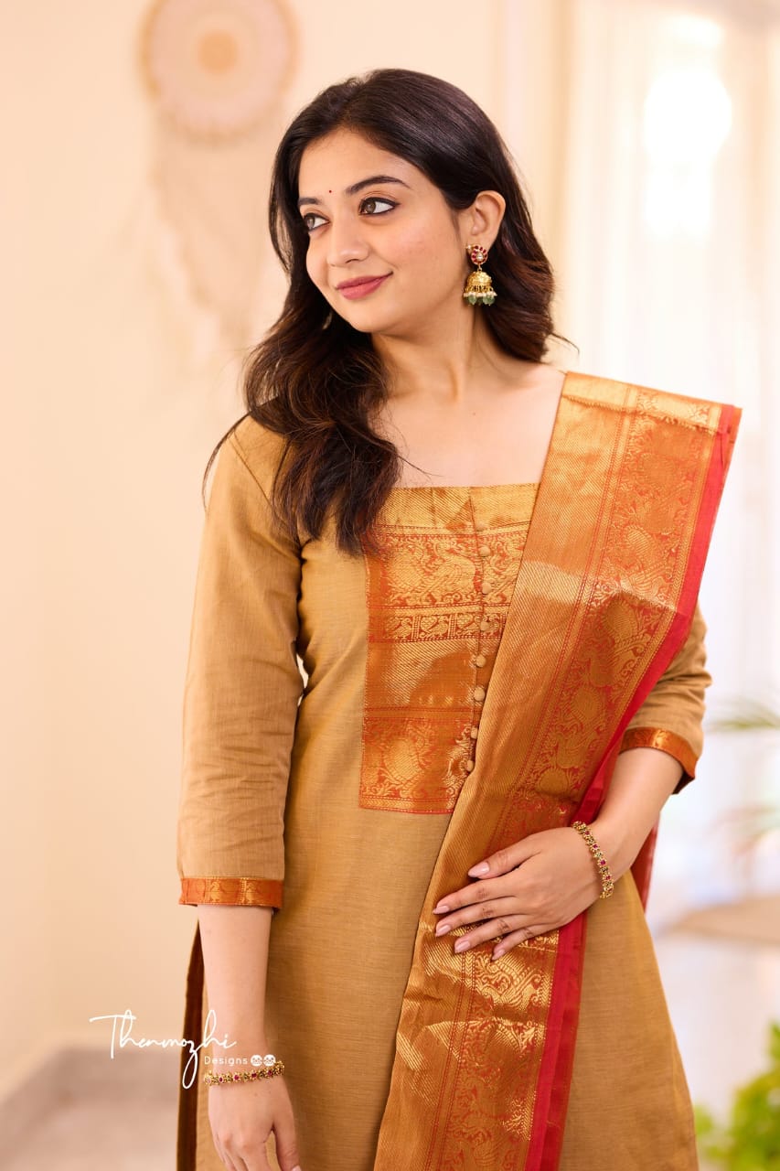 KANCHI Cotton elegant Partywear suit set