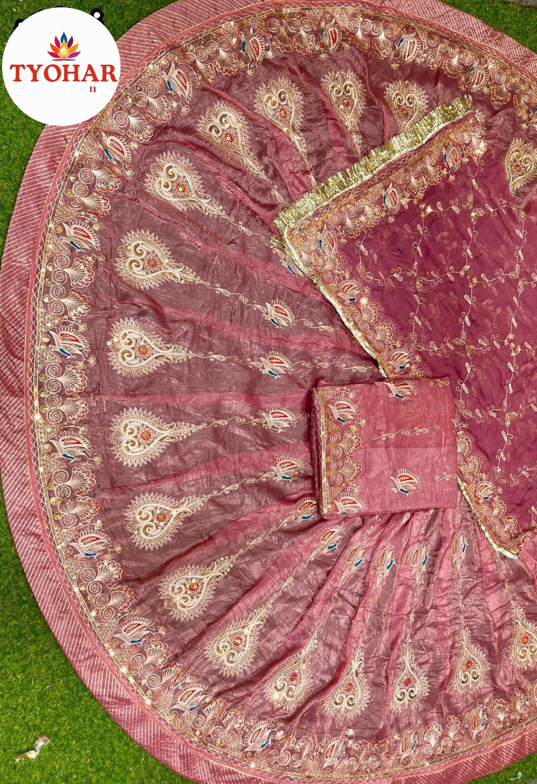 Royal look Handwork Rajputi poshak