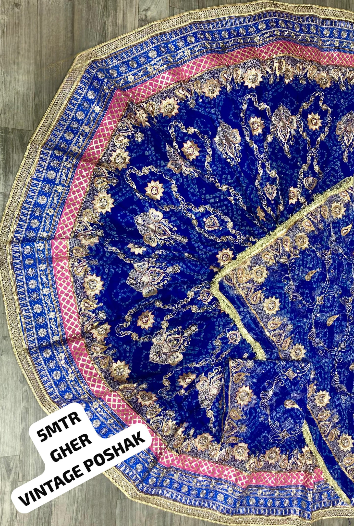 Royal Rajwadi VINTAGE STYLE Chunri Rajputi poshak