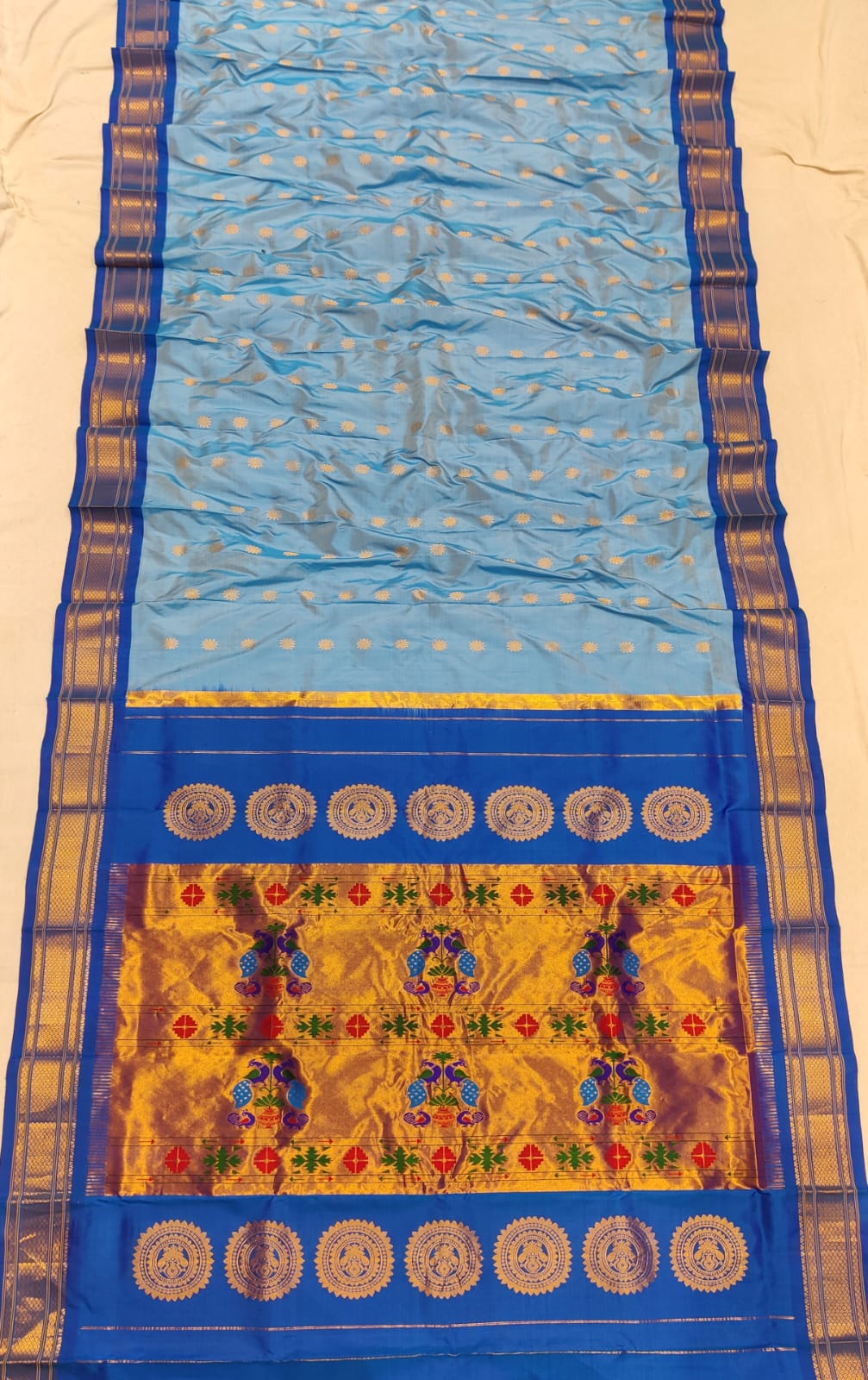 Handloom Maharni Paithani Pure Silk  saree