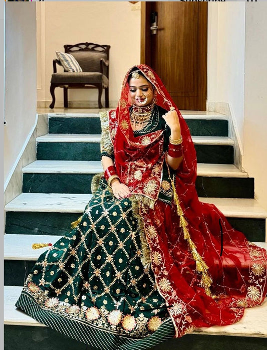 Traditional royal look Rajasthani poshak