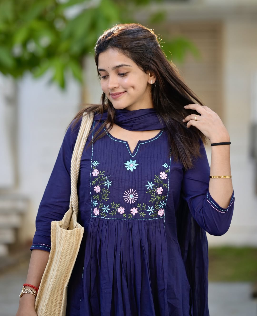 Elegant pure cotton suit set