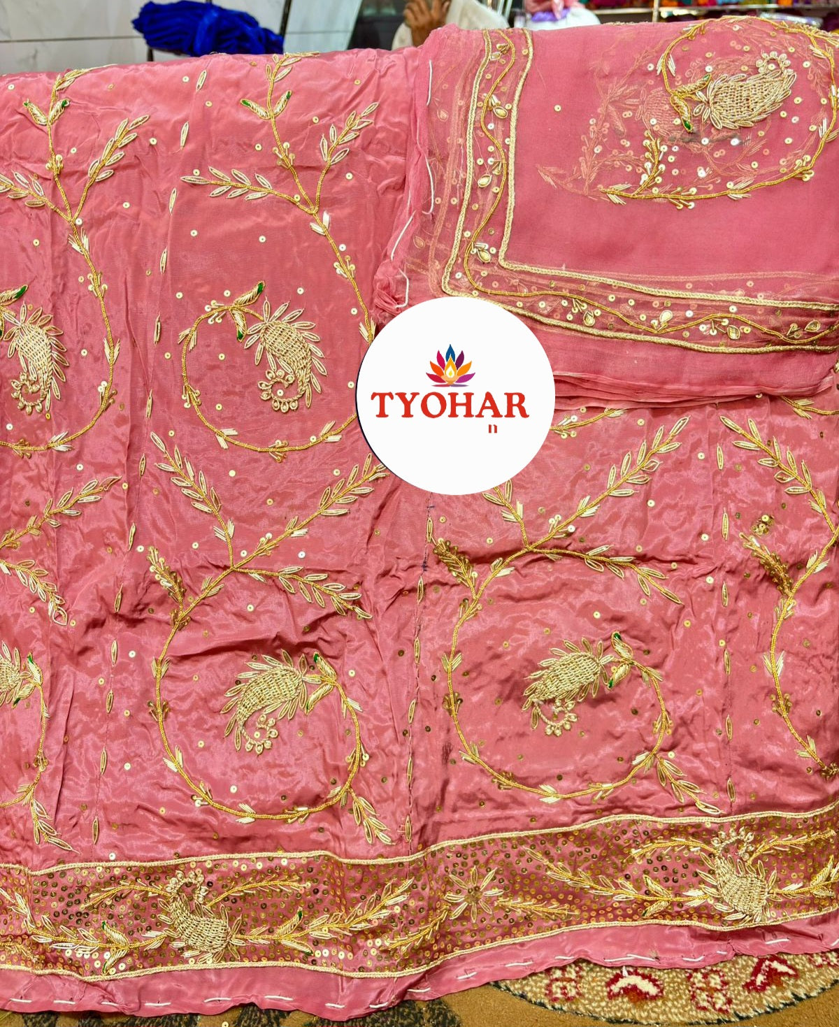 Beautiful boutique designer heavy designer poshak