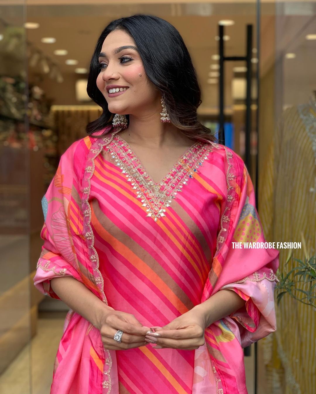 Chinon Silk Fabric designer festive wear kurti set Sizes : 38, 40, 42, 44, 46