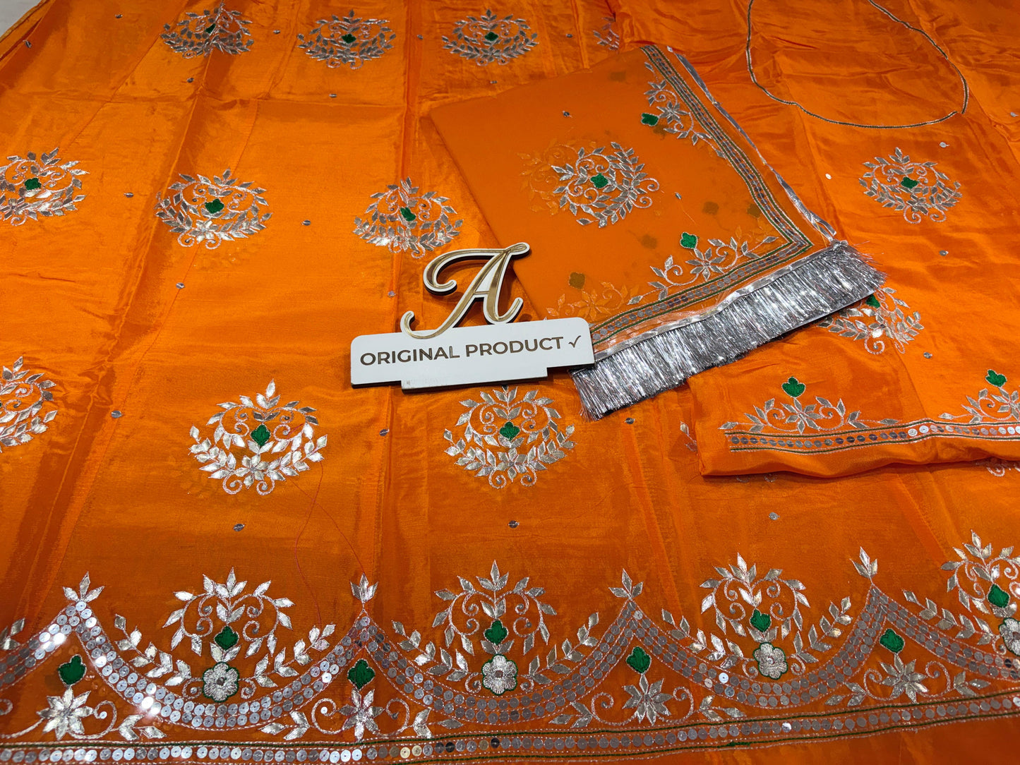 Upada crape thakurji pure odhna beautiful handwork elegant Rajputi poshak