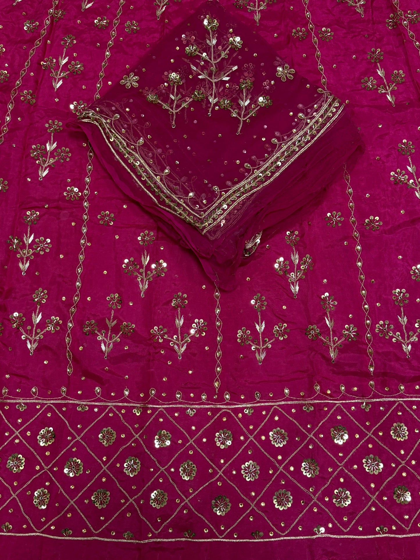 Upda silk pure odhna heavy jardoji work elegant Rajputi Poshak