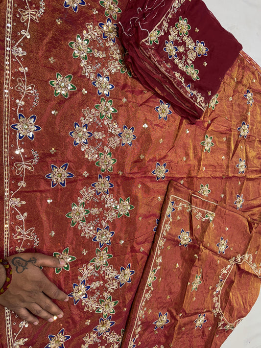 Royal Tissue Rajasthani poshak