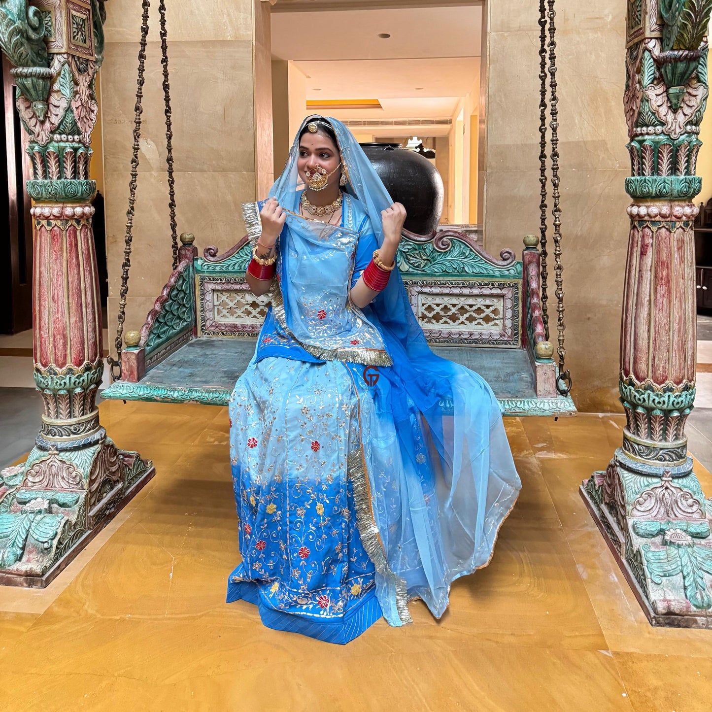 Double saded Royal Rajasthani poshak