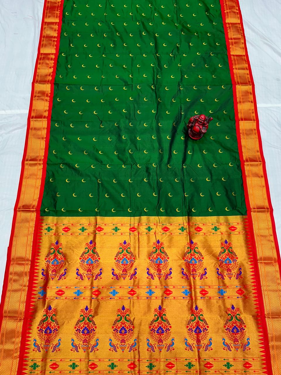 Pure Silk Powerloom Kadiyal Paithani saree