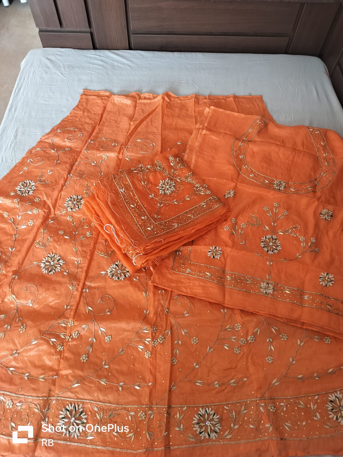 Jardoji moti hand work Rajputi poshak