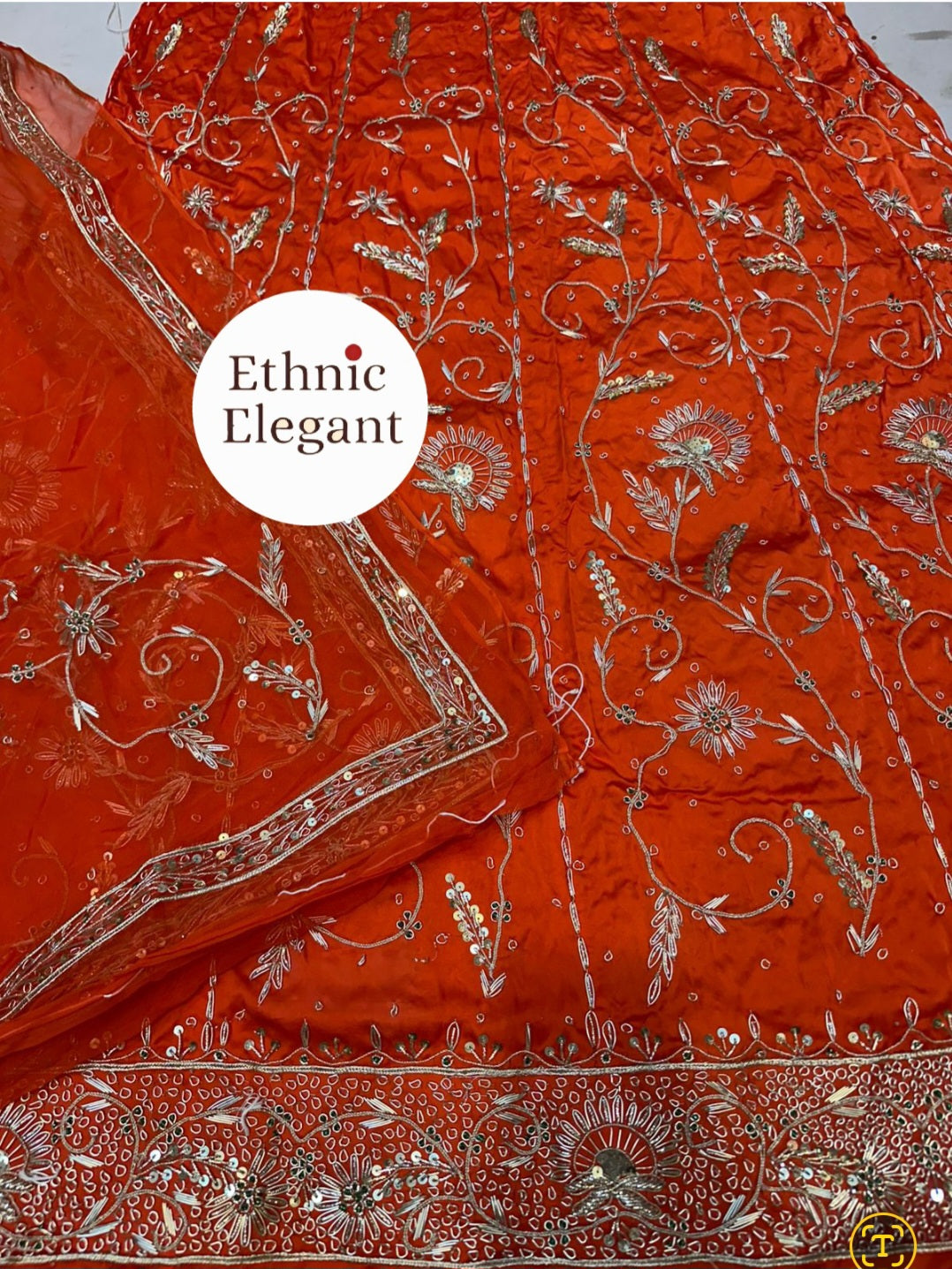 Bembar satin thakurji pure odhna heavy jardoji dabka work poshak