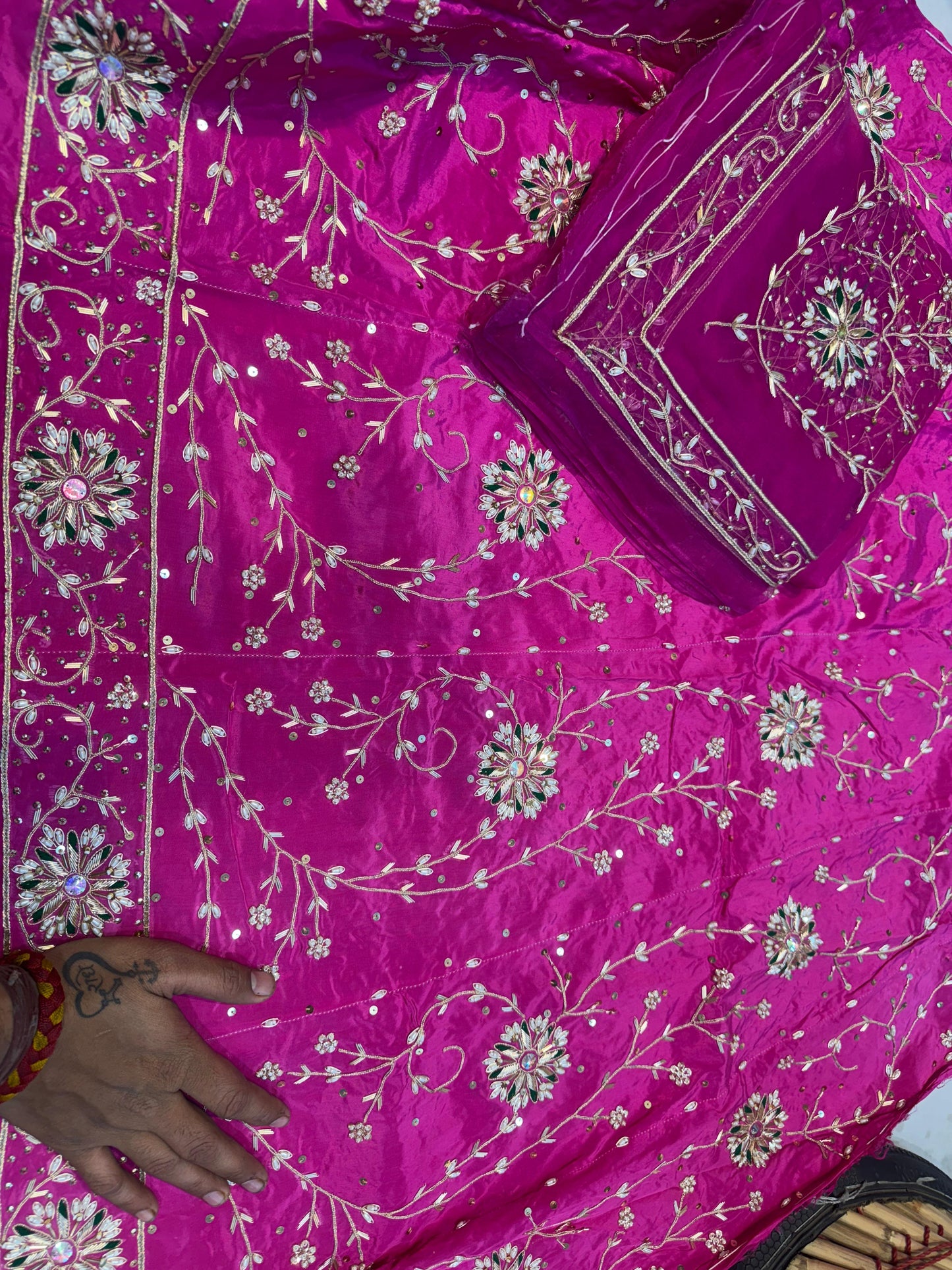 Beautiful handwork royal Rajasthani poshak