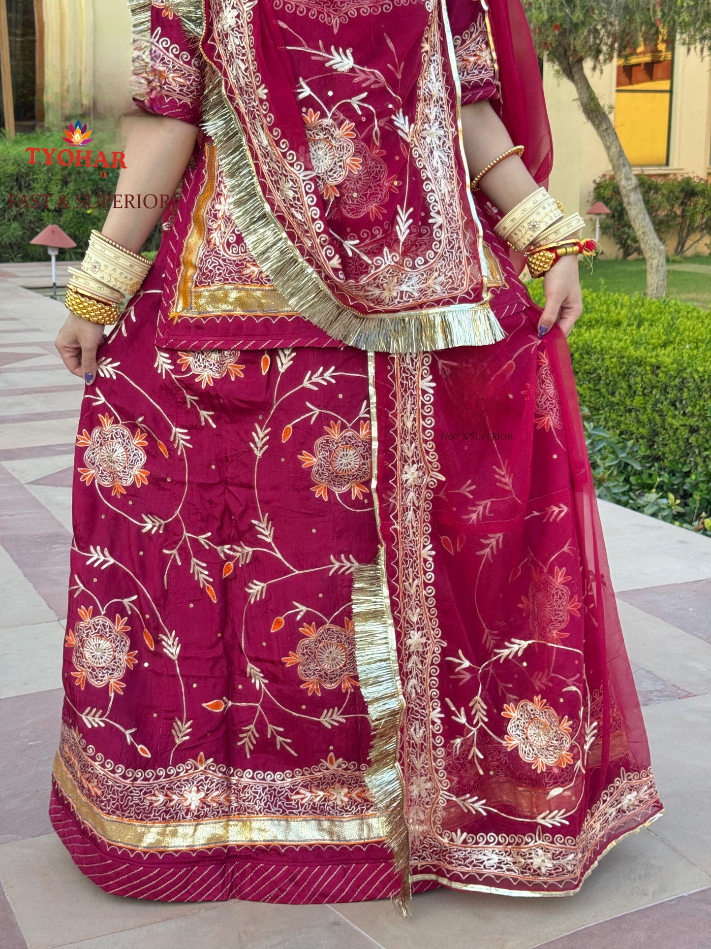 Royal Rajwadi Partywear Rajputi Poshak | Elegant Traditional Attire