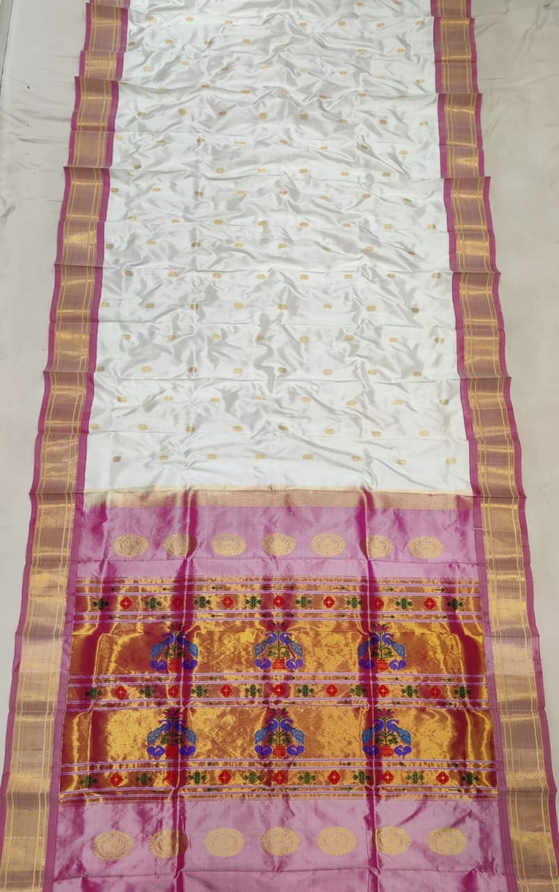 Handloom Maharni Paithani Pure Silk  saree
