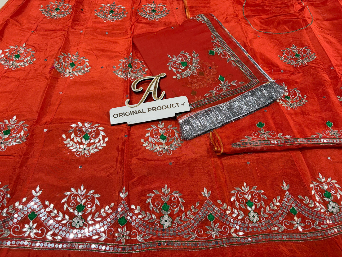 Upada crape thakurji pure odhna beautiful handwork elegant Rajputi poshak