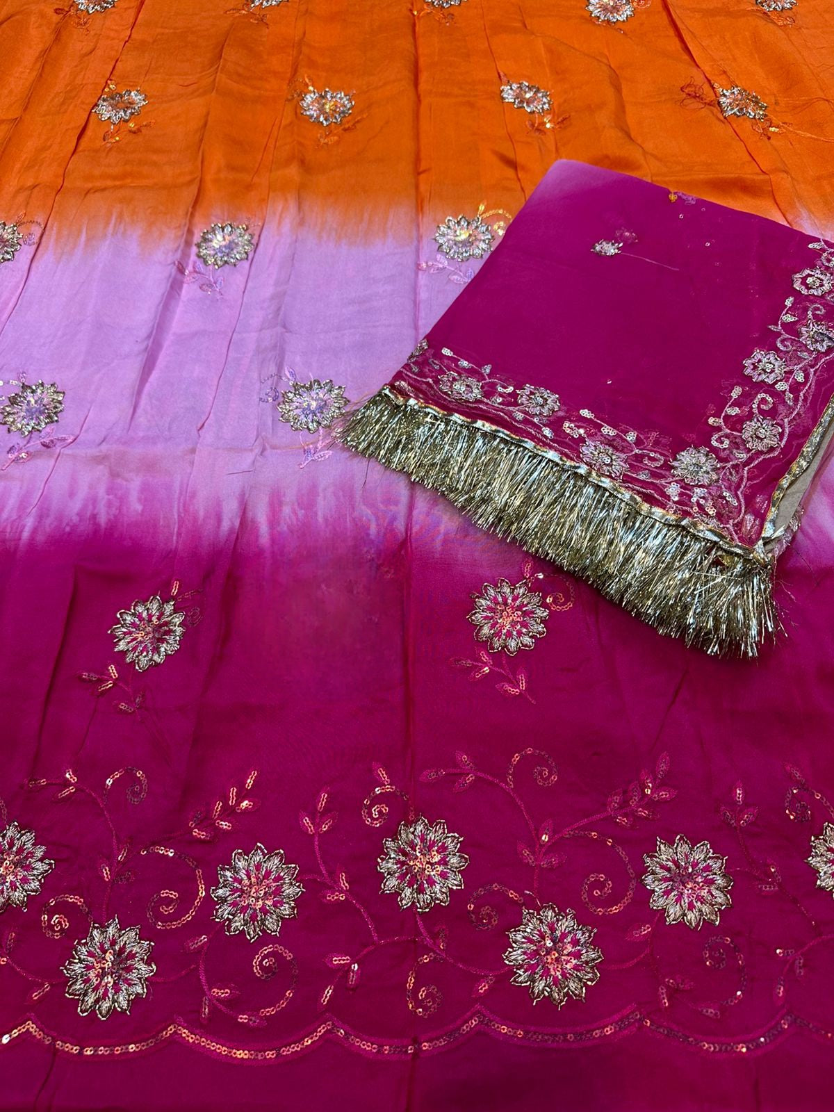 Heavy upada  poshak thakurji pure odhna Elegant Rajputi poshak