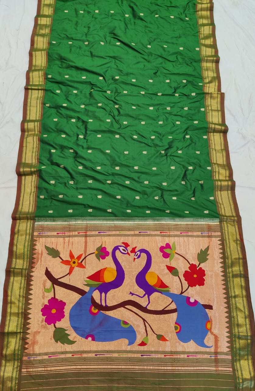 Traditional Handloom Pure Silk Paithani saree
