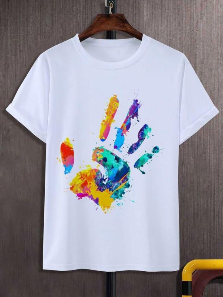 Trendy holi printed T shirt
